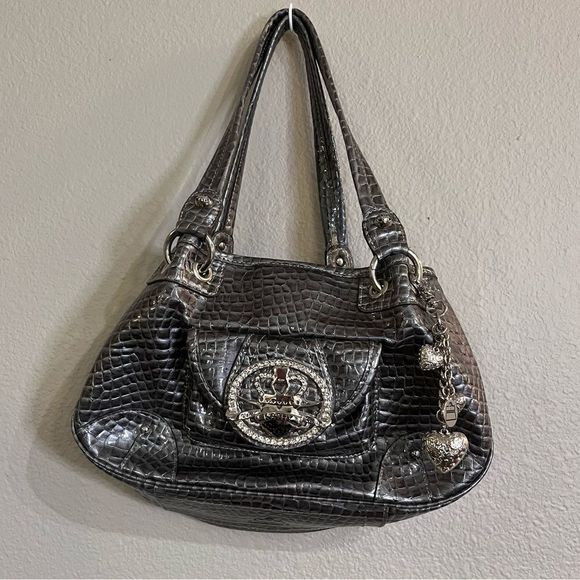 Kathy Van Zeeland Handbags - Kathy Van Zeeland Silver Gray Like New Bag